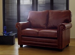 Lancaster English Leather Sofa Bed