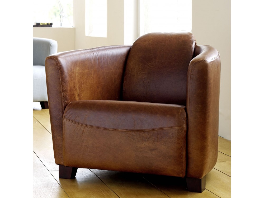 Leather Tub Chair