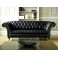 Balston Black Leather Chesterfield - Click to Zoom