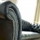 Balston Black Leather Chesterfield - Click to Zoom