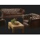 Gladbury Traditional Leather Sofa - Click to Zoom