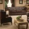 Gladbury Traditional Leather Sofa - Click to Zoom