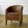 EST Leather Tub Chair - Click to Zoom