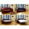 Astoria Art Deco Leather Sofa Bed - Click to Zoom