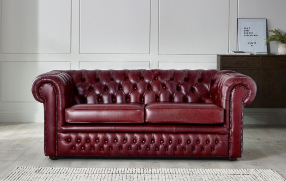 Claridge Luxury Leather Chesterfield Sofa