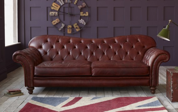 Arundel Vintage Brown Leather Sofa