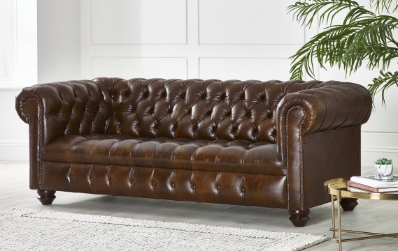 Woodford Vintage Leather Chesterfield