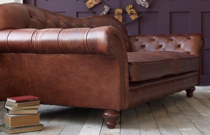 Arundel Vintage Brown Leather Sofa