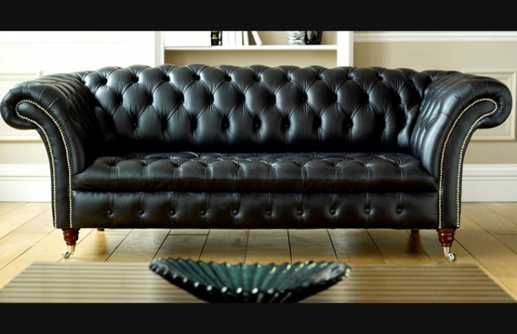 Balston Leather Chesterfield