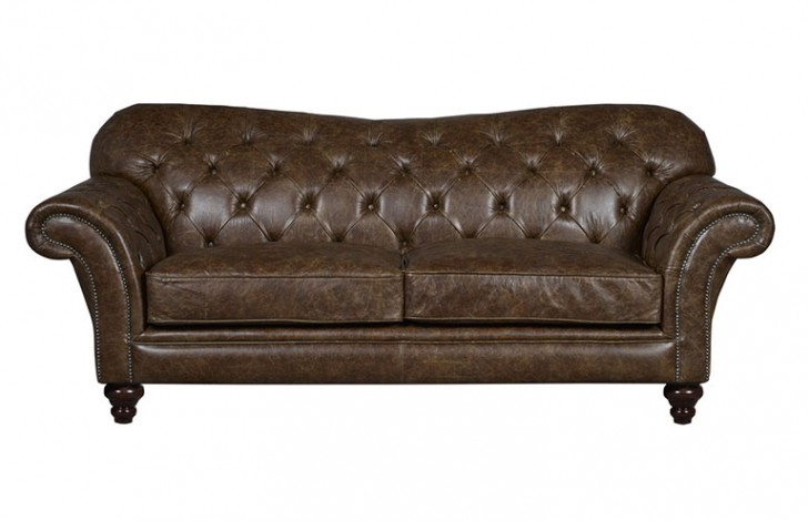 Drummond Vintage Brown Leather Sofa