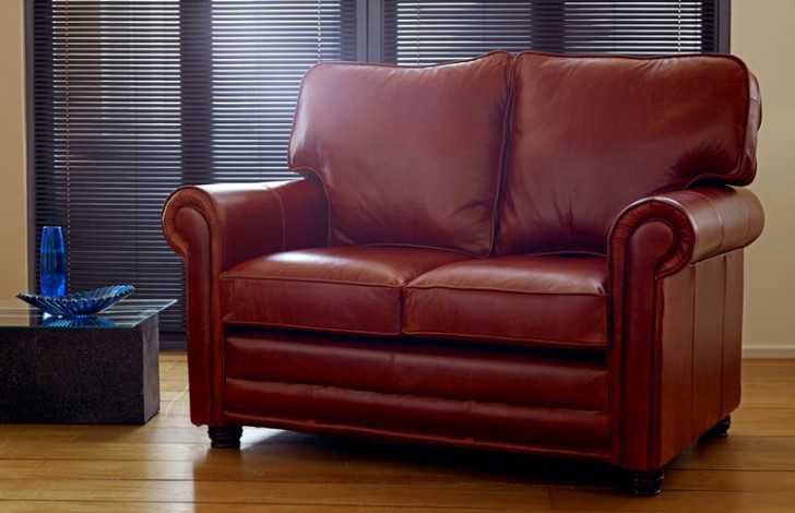 Lancaster English Leather Sofa Bed
