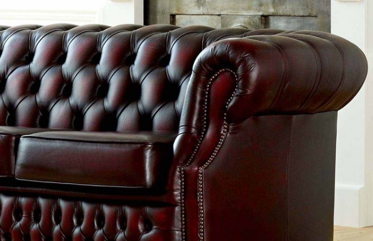 Richmond Leather Chesterfield Sofa Bed