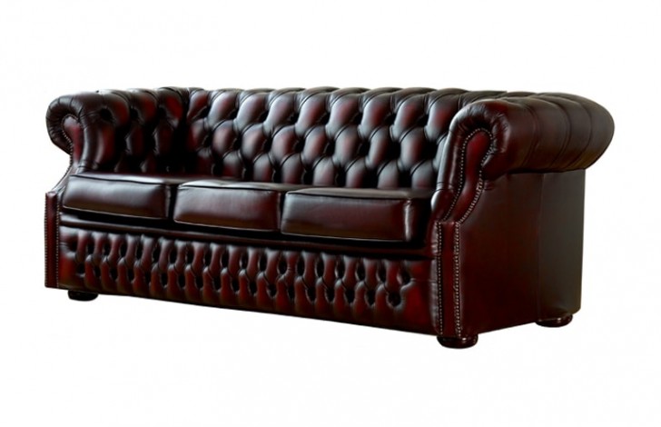 Richmond Leather Chesterfield Sofa Bed