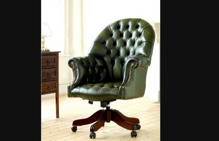 Leather chesterfield swivel chair new arrivals