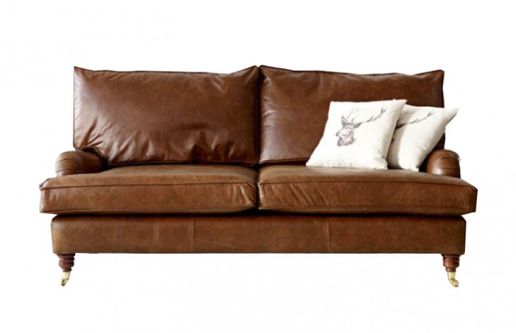 Downton Vintage Leather Sofa The, Antique Look Leather Sofa