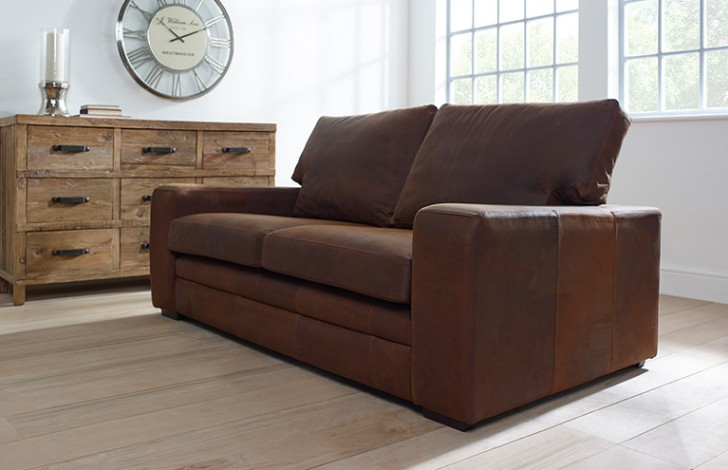 Windsor Nubuck Leather Sofa The Chesterfield Company
