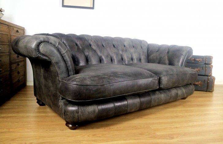 Edwin Leather Sofa The Chesterfield Company