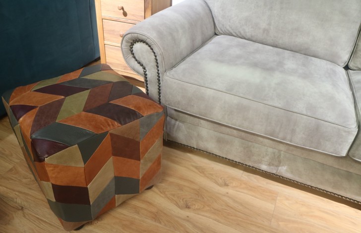 Patchwork Cube Stool