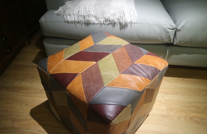 Patchwork Cube Stool