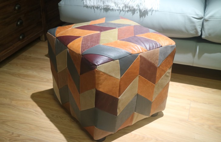 Patchwork Cube Stool