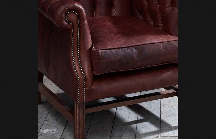 Manchester Vintage Leather Fireside Armchair