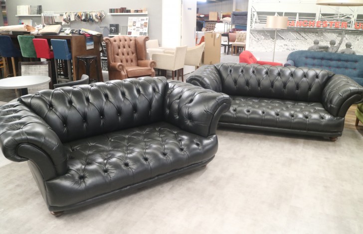 St Edmund 2.5 + 3 Seater - Old English Black