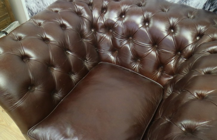 Calvert Luxury Leather Sofa - Chair - Matera Truffle