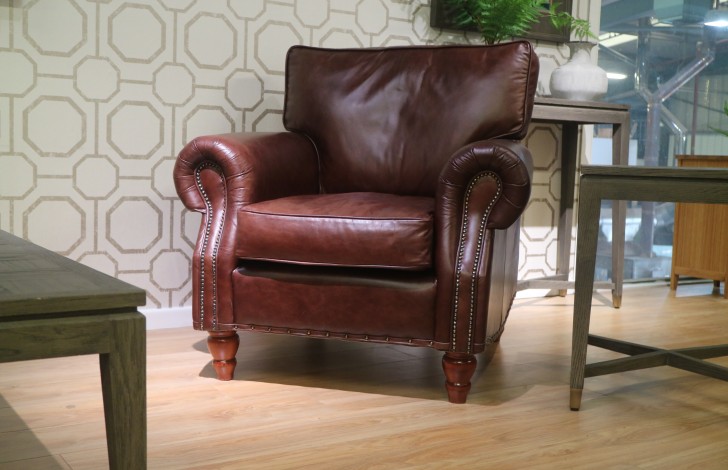 Berkeley Vintage Leather Chair - Chair - Cole Chestnut