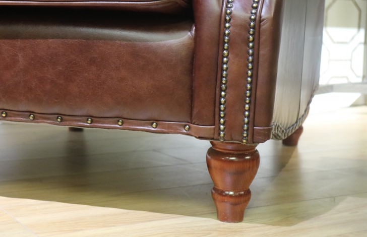 Berkeley Vintage Leather Chair - Chair - Cole Chestnut