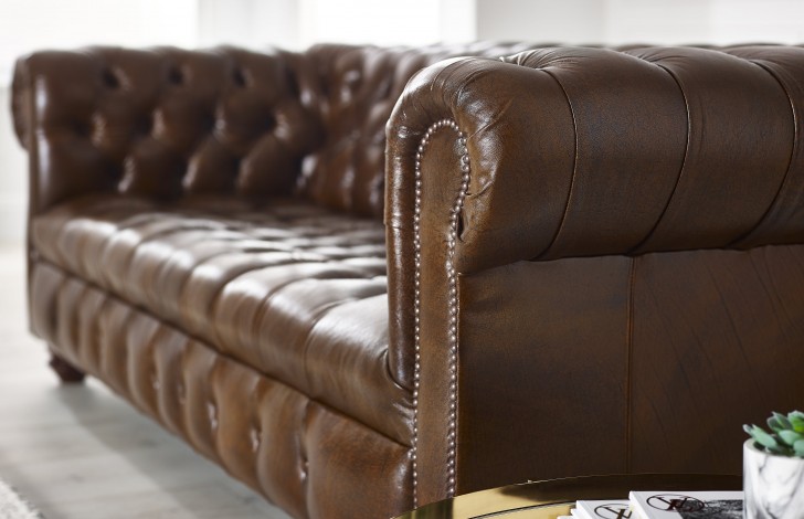 Woodford Vintage Leather Chesterfield