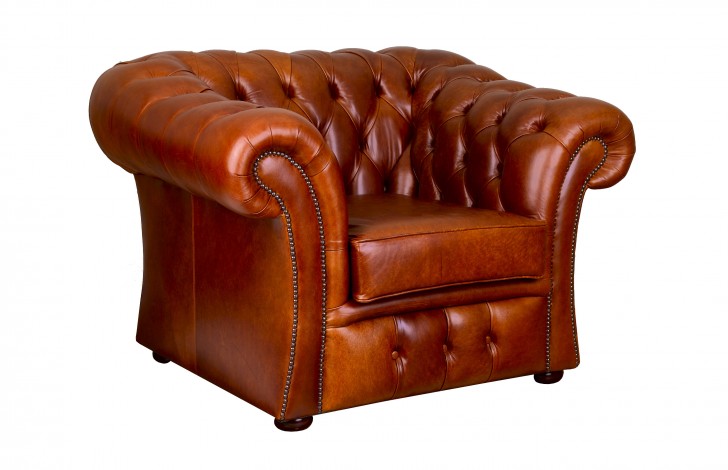 Gladbury Traditional Leather Sofa