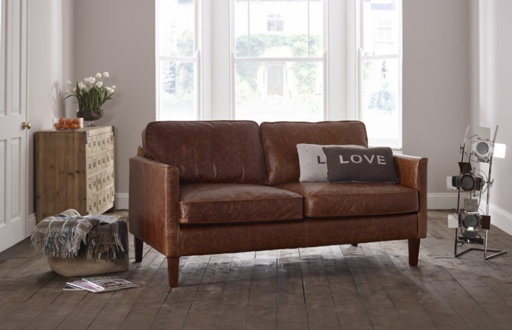 Cromer Small Leather Sofa