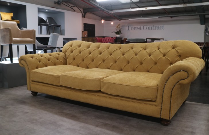 Arundel Sofa - 4 Seater - Fabric Finesse Honey
