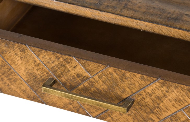 Deco Gold 2 Drawer Console Table