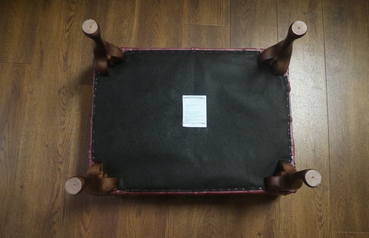 Queen Anne Leather Stool - Bespoke Vintage Auburn