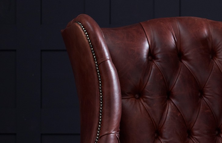Manchester Vintage Leather Fireside Armchair