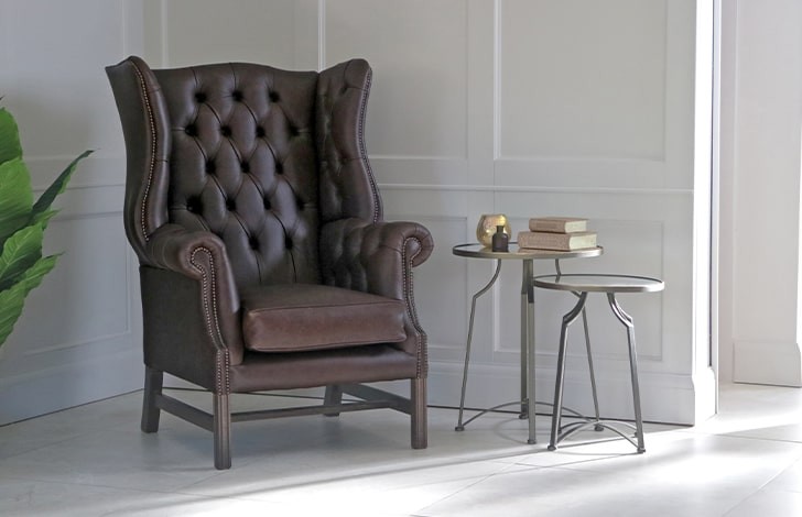 Manchester Vintage Leather Fireside Armchair