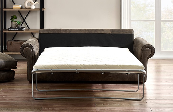 Hamilton Studded Leather Sofa Bed