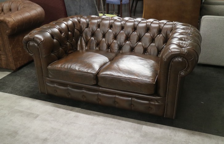 The Chesterfield Company Burwood Vintage Leather Chesterfield
