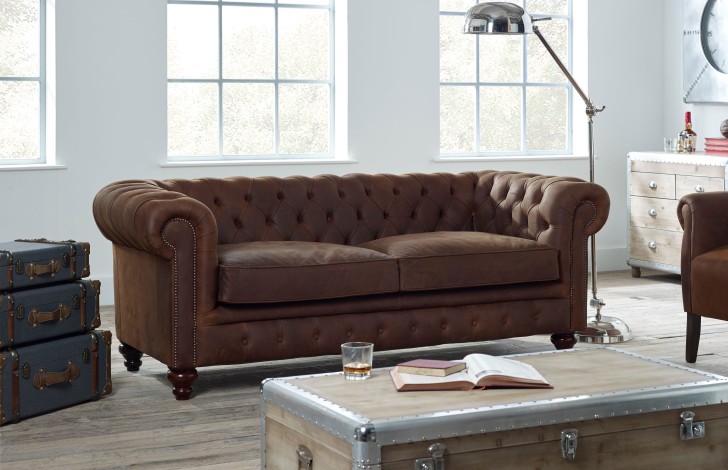 Burwood Leather Sofa