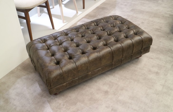 Arundel Vintage Footstool - Vintage Truffle