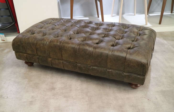 Arundel Vintage Footstool - Vintage Truffle
