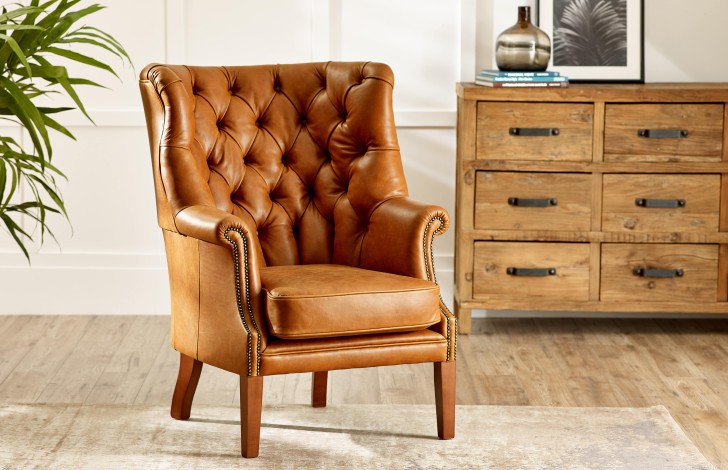 Dunham Curved Armchair