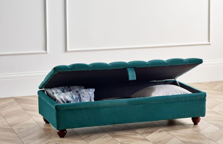 Harris Velvet Footstool