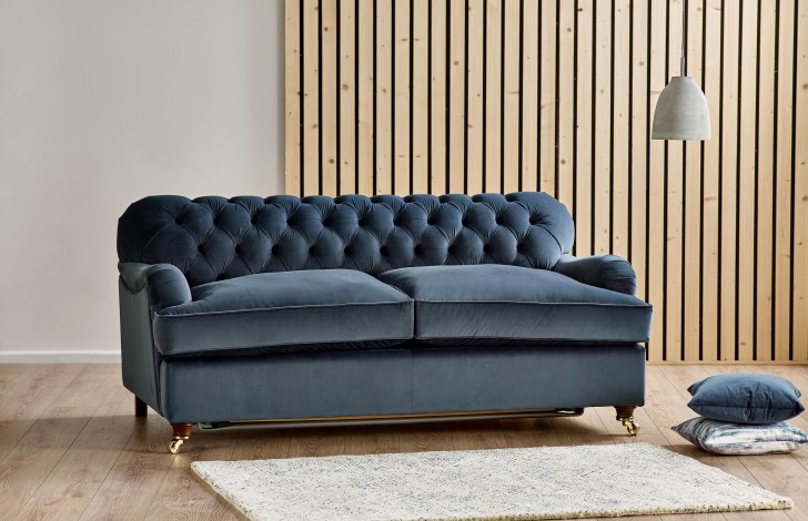 Harris Fabric Chesterfield Sofa Bed Tesc