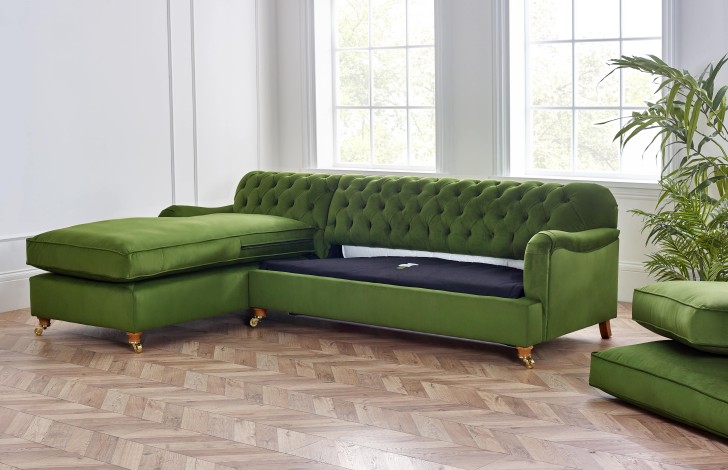 Harris Vintage Fabric Chaise Sofabed