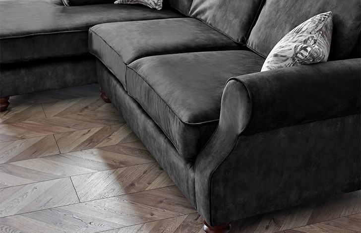 Churchill Fabric Chaise Sofa