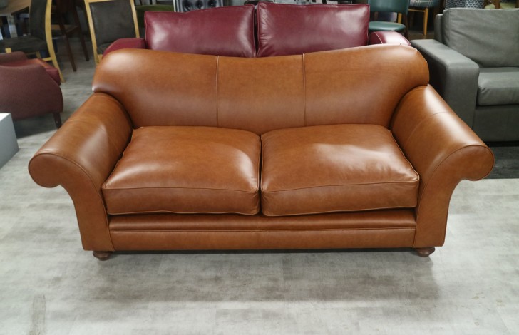 St Charles Leather Sofa - 3 Seater - Bruciato