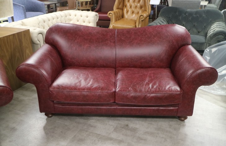 St David - 2.5 Seater - Vintage Auburn