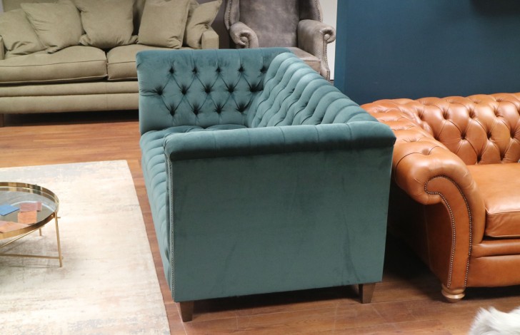 Billingham Fabric Sofa - 3 Seater - Tango Aegean